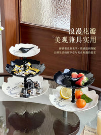 Multi-tier Dessert Stand for Parties & Home Use, Rotating Cake & Fruit Display Tray