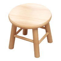 Solid Wood Round Stool for Home, Bathroom, Living Room