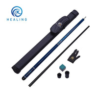 Wooden Rear Handle Carbon Fiber Front Shaft 12.4mm Billiard Cue Stick Set for Members, Factory Direct Supply