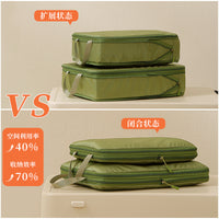 Travel Storage Bag Set Waterproof Compression Packing Cubes for Luggage