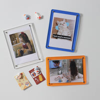 DIY Acrylic Magnetic Photo Frame for Instant Prints - 3, 4, 5 Inch Transparent Display