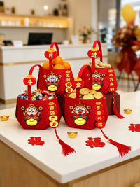 Decorative Opening Ceremony Mini Basket Ornament for Store Anniversaries and Events