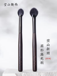 A14 Wool Fan Eyeshadow Brush for Nose Bridge Highlight and Blending