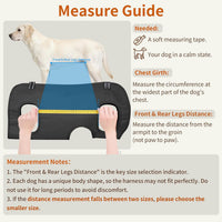Dog Mobility Harness for Injured, Disabled, or Senior Dogs - Adjustable Pet Support Sling for Walking, Stairs, and Rehabilitation