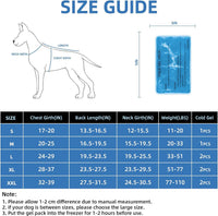 Cooling Dog Vest with Ice Packs for Summer Heat Relief, Adjustable Pet Cooling Jacket