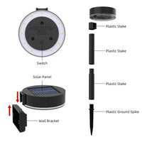 Outdoor Solar Garden Lights LED Lawn Lamp Villa Landscape Path Decoration Ground Plug Light