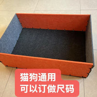 Pet Whelping Box Indoor Puppy Kitten Playpen Anti-Escape DIY Thickened Scratch-Resistant All-Season Pet Bed