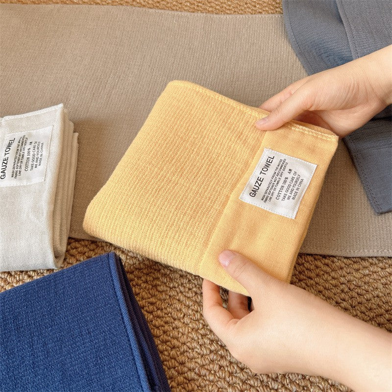Japanese Style Gauze Towel Soft Absorbent Breathable Facial Washcloth