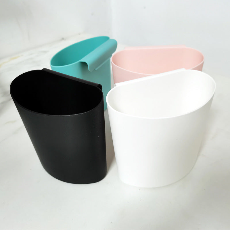 Mini Storage Basket with Adhesive for Kitchen, Desk, or Cart - Multi-purpose Organizer Bin