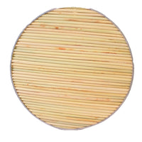 Handmade Sorghum Stalk Dumpling Mat with Bamboo Rim - Round Pot Lid & Food Tray for Home Kitchen