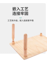 Velo Hamster Platform Multi-functional Birch Wood Craft Landscape Toy Climbing Ladder Natural Solid Wood Detachable