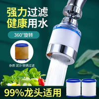 Universal Faucet Water Filter for Kitchen and Dormitory Sinks, Splash-Proof Purifier Nozzle