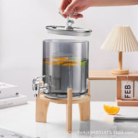 Cold Water Dispenser with Faucet, Refrigerator-Friendly Beverage Container, Large Capacity Drink Pitcher