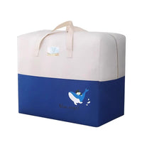 Cartoon Waterproof Storage Bag for Quilts and Clothes, Large Capacity Travel Handbag for Kids
