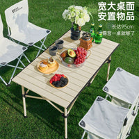 Portable Folding Camping Table and Chairs Set for Outdoor Picnic BBQ
