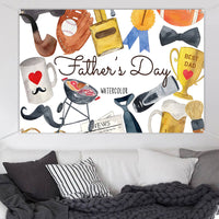 Shengyang 2024 New Father's Day Garden Flag Polyester Background Cloth Yard Festival Party Printed Hanging Flag