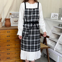 Vintage Plaid Cafe Apron for Home, Pet Shop, or Restaurant