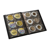 Commemorative Coin Collection Album with 36 Round Holders