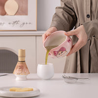 Ceramic Gradient Matcha Bowl Set with Whisk Holder and Tools