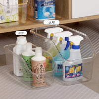 Kitchen Cabinet Organizer Bin with Wheels for Pots, Lids, and Utensils