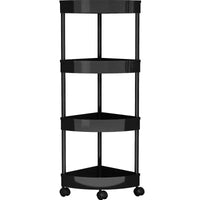 Multi-layer Corner Storage Shelf for Bathroom & Kitchen, Freestanding Triangle Organizer