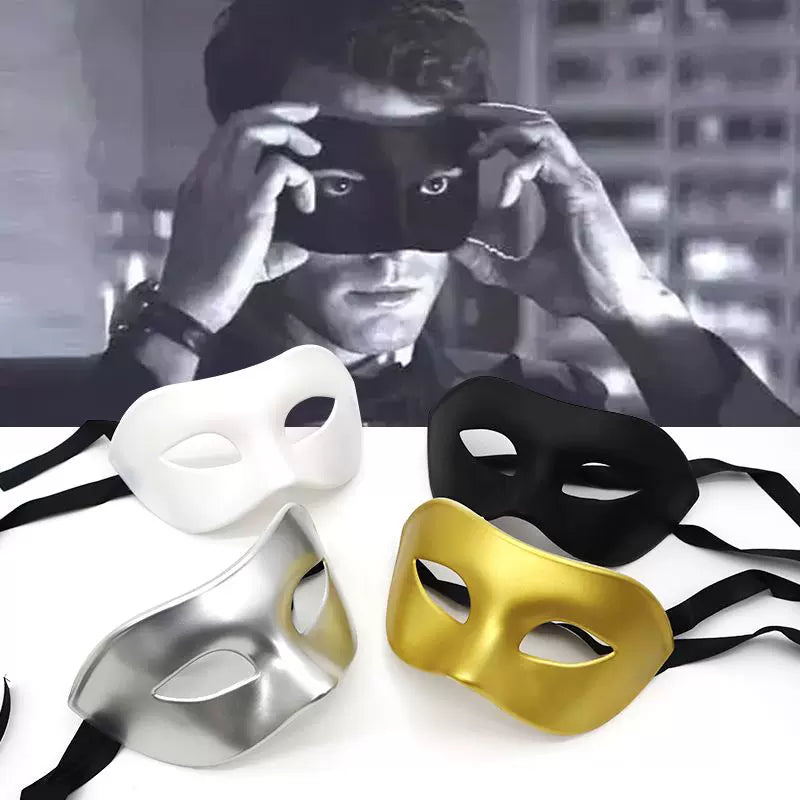 Men's Half Face Mask for Halloween Masquerade Party