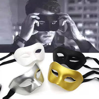 Men's Half Face Mask for Halloween Masquerade Party