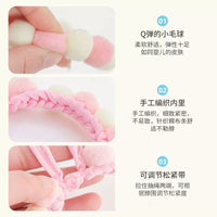 Pet Cat Collar with Bell, Adjustable Hand-Woven Decorative Necklace for Small Dogs and Cats