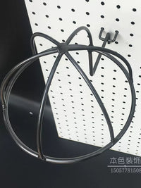 Pegboard Hat Holder Display Rack for Baseball Caps and Felt Hats, Commercial Store Fixture