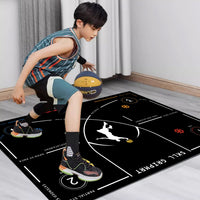 Basketball Footwork Training Mat Indoor Soundproof Home Dribbling Control Auxiliary Equipment Physical Fitness Training Pad