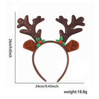 Christmas Reindeer Antler Headband with Bells for Festive Occasions