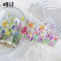 Tangshi PET Crystal Clear Die-Cut Washi Tape - Mountain Wildflower Series