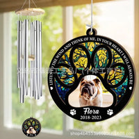 Classic European-Style Wooden Metal Wind Chime for Home Decor
