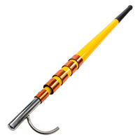 Telescopic Fiberglass Pool Rescue Hook with Stainless Steel Grabber for Lifeguard Equipment