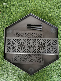 Portable Outdoor Fire Pit & BBQ Grill for Camping and Patio