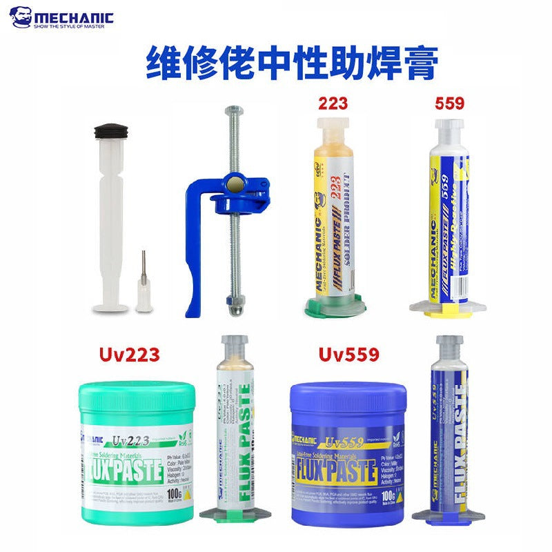No-Clean Soldering Flux Paste for Phone Repair, 100g Syringe Pack