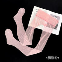Mint Mambo Ultra-Thin Sheer Pantyhose with Heel for Spring/Summer