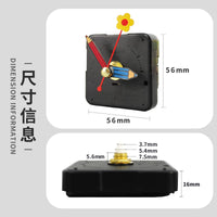 DIY Wall Clock Movement Kit with Silent Sweep Second Hand and Cartoon Pencil Pointer