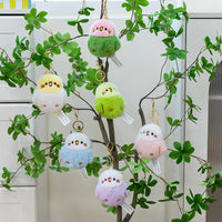 Cute Squeaky Parrot Plush Keychain - Budgie Cockatiel Bird Stuffed Animal Bag Charm