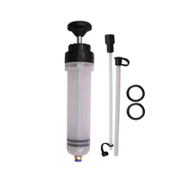 Syringe-Type Fluid Extractor and Dispenser for Oil and Brake Fluid Changes