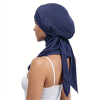 Women's High Elastic Breathable Neck Cover Head Scarf with Tie-Back