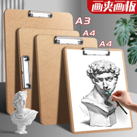Portable Sketch Board with Clip for Art Students and Beginners, A3/A4 Drawing Board for Outdoor Sketching