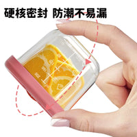 NUBABI Baby Food Storage Container Glass Portable Fresh-keeping Tool Egg Custard Bowl Freezer Fruit Box