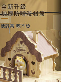 Large Acrylic Hamster Cage with Accessories for Syrian Hamsters