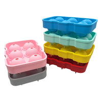 Silicone Ice Cube Trays with Lids - Square, Round, and Honeycomb Molds for Cocktails, Whiskey, and Beverages