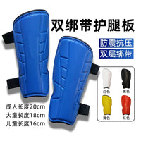 Soccer Shin Guards with Double Straps for Kids and Adults - Professional Training & Match Protective Gear