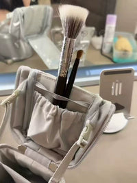 2026 New Large Capacity Multi-functional Portable Foldable Cosmetic Brush and Makeup Organizer Bag