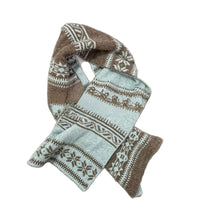 Women's Knitted Fair Isle Christmas Scarf Double-Sided Warm Neck Warmer