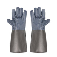 Professional Cowhide Gardening Gloves with Long Sleeves for Rose Pruning and Thorn Protection