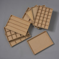 Linen Jewelry Display Tray for Necklaces, Rings, Pendants, Bracelets, and Earrings
